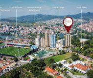 Apartamentos studio de 50 ou 52 m2 no centro de Bragança Paulista.