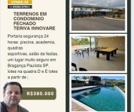 Terreno com 446,04 m2 no valor de 383,000,00 reais