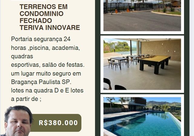 Terreno com 446,04 m2 no valor de 383,000,00 reais